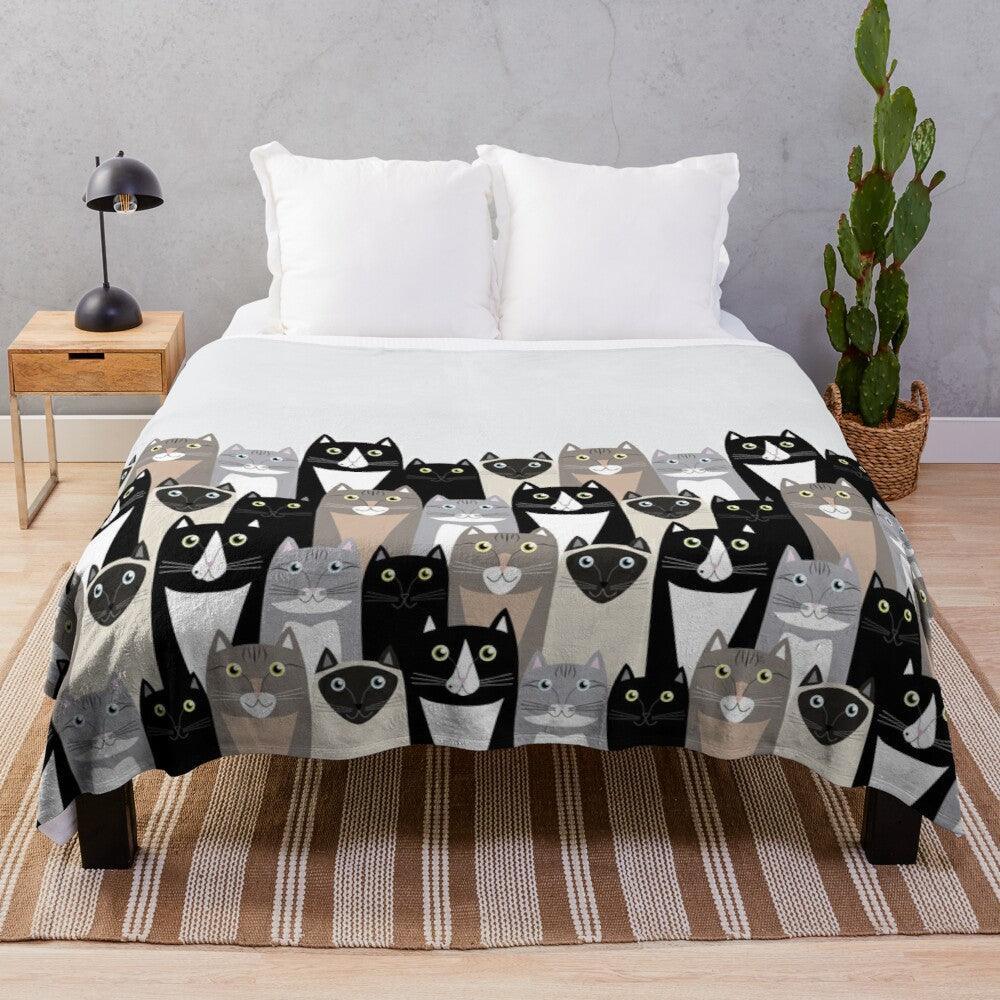 Oh, My Cat! Throw Blanket Blankets KittyNook Cat Company Style 6 S (100x130cm)