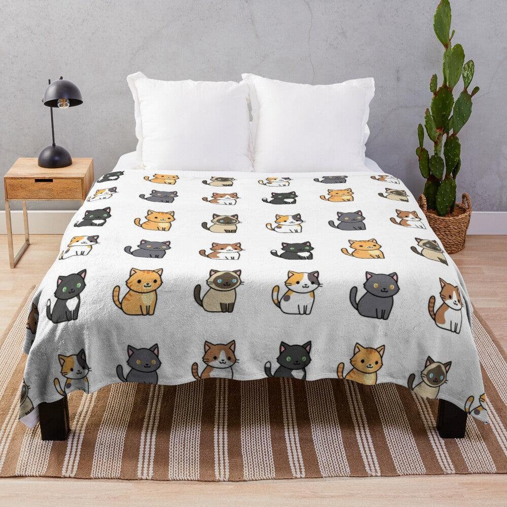 Oh, My Cat! Throw Blanket Blankets KittyNook Cat Company Style 1 S (100x130cm)