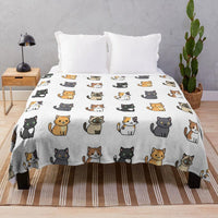 Thumbnail for Oh, My Cat! Throw Blanket Blankets KittyNook Cat Company Style 1 S (100x130cm)