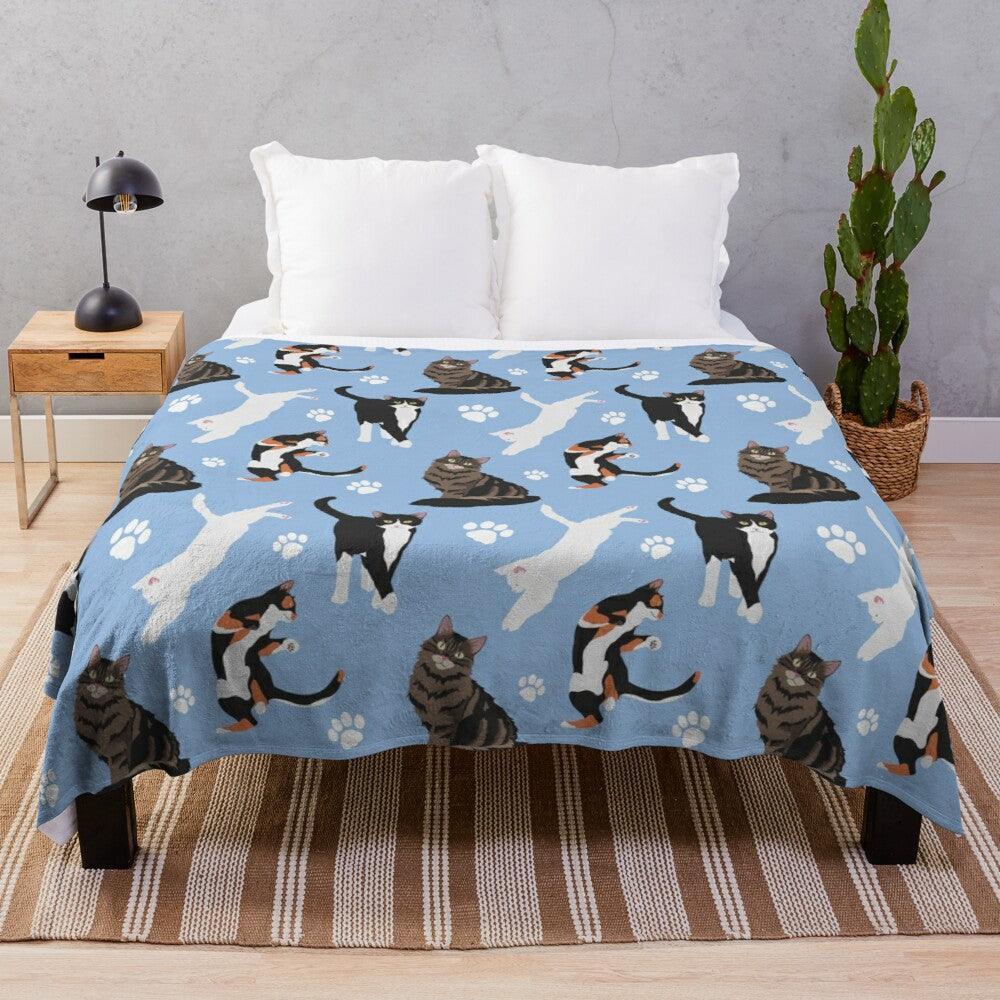 Oh, My Cat! Throw Blanket Blankets KittyNook Cat Company Style 5 S (100x130cm)