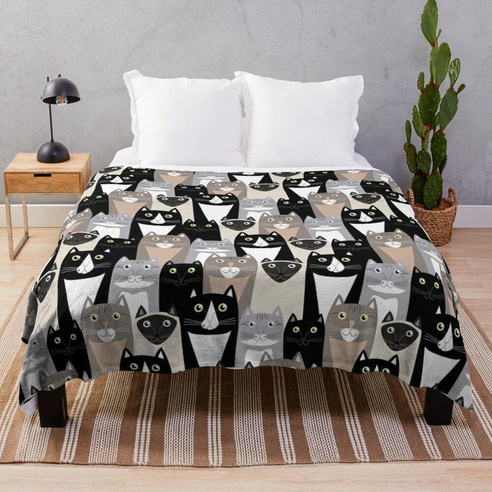 Oh, My Cat! Throw Blanket Blankets KittyNook Cat Company Style 13 S (100x130cm)