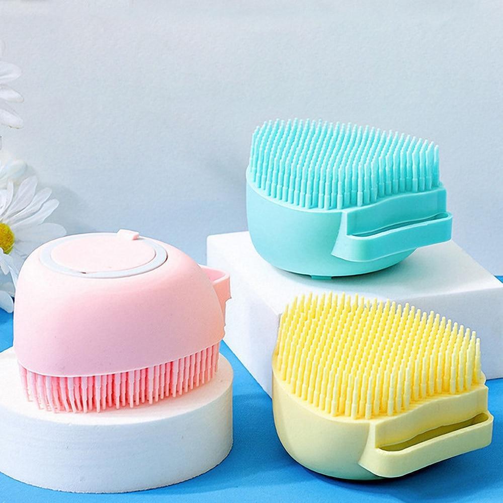Oh-So-Clean Silicone Bath Brush Pet Grooming Supplies KittyNook