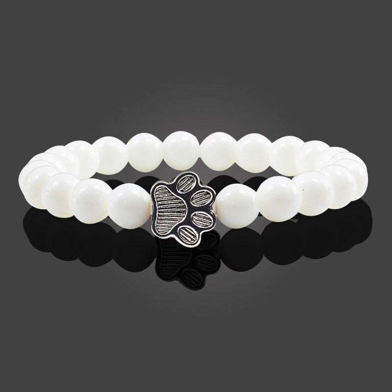 Paw Charm Bead Bracelet Bracelets KittyNook Cat Company