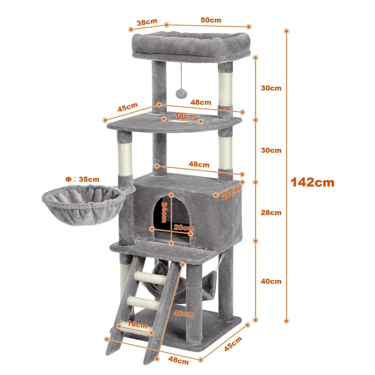 Paws and Perch Cat Treehouse Cat Tree KittyNook Cat Company
