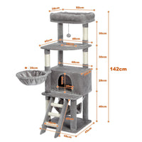 Thumbnail for Paws and Perch Cat Treehouse Cat Tree KittyNook Cat Company
