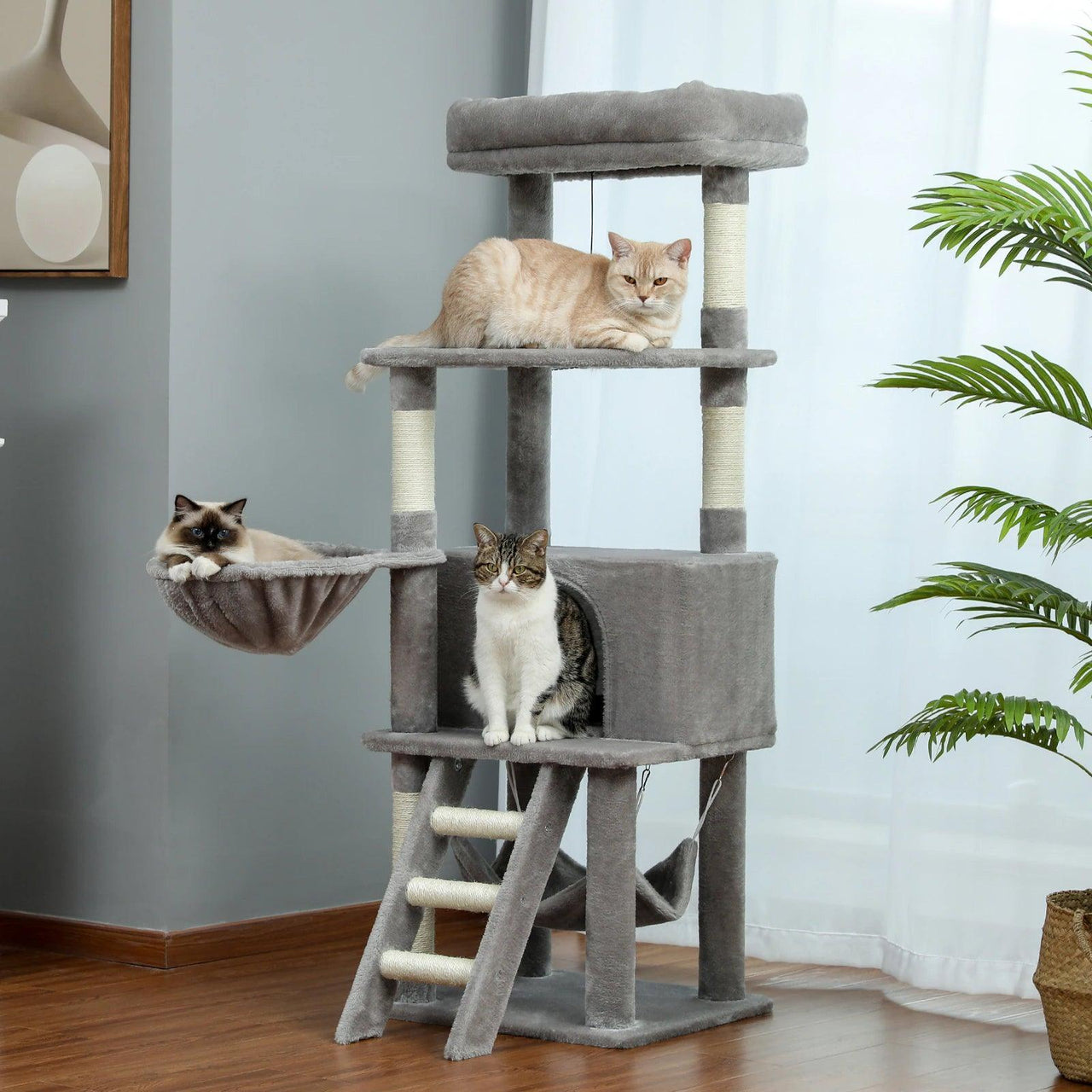 Paws and Perch Cat Treehouse Cat Tree KittyNook Cat Company