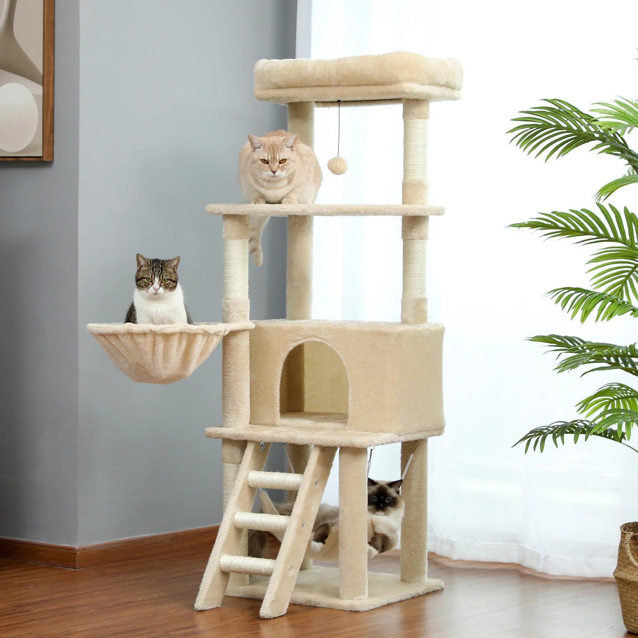 Paws and Perch Cat Treehouse Cat Tree KittyNook Cat Company