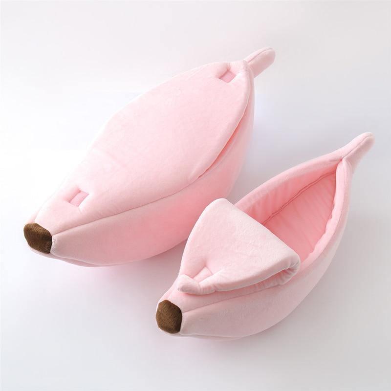 Peeled Banana Cat Bed Cat Beds KittyNook Pink S