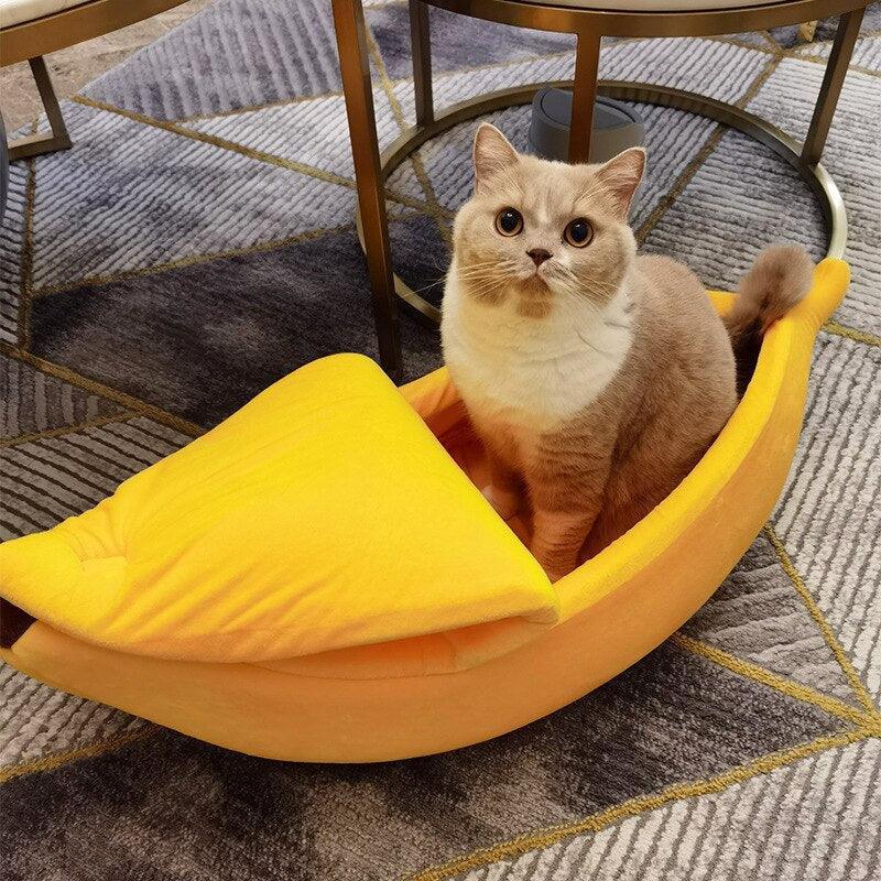 Peeled Banana Cat Bed Cat Beds KittyNook