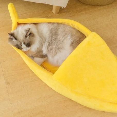 Peeled Banana Cat Bed Cat Beds KittyNook