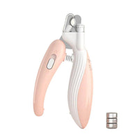 Thumbnail for Cat Nail Clipper with LED Light Pet Supplies KittyNook Cat Company Pink-White