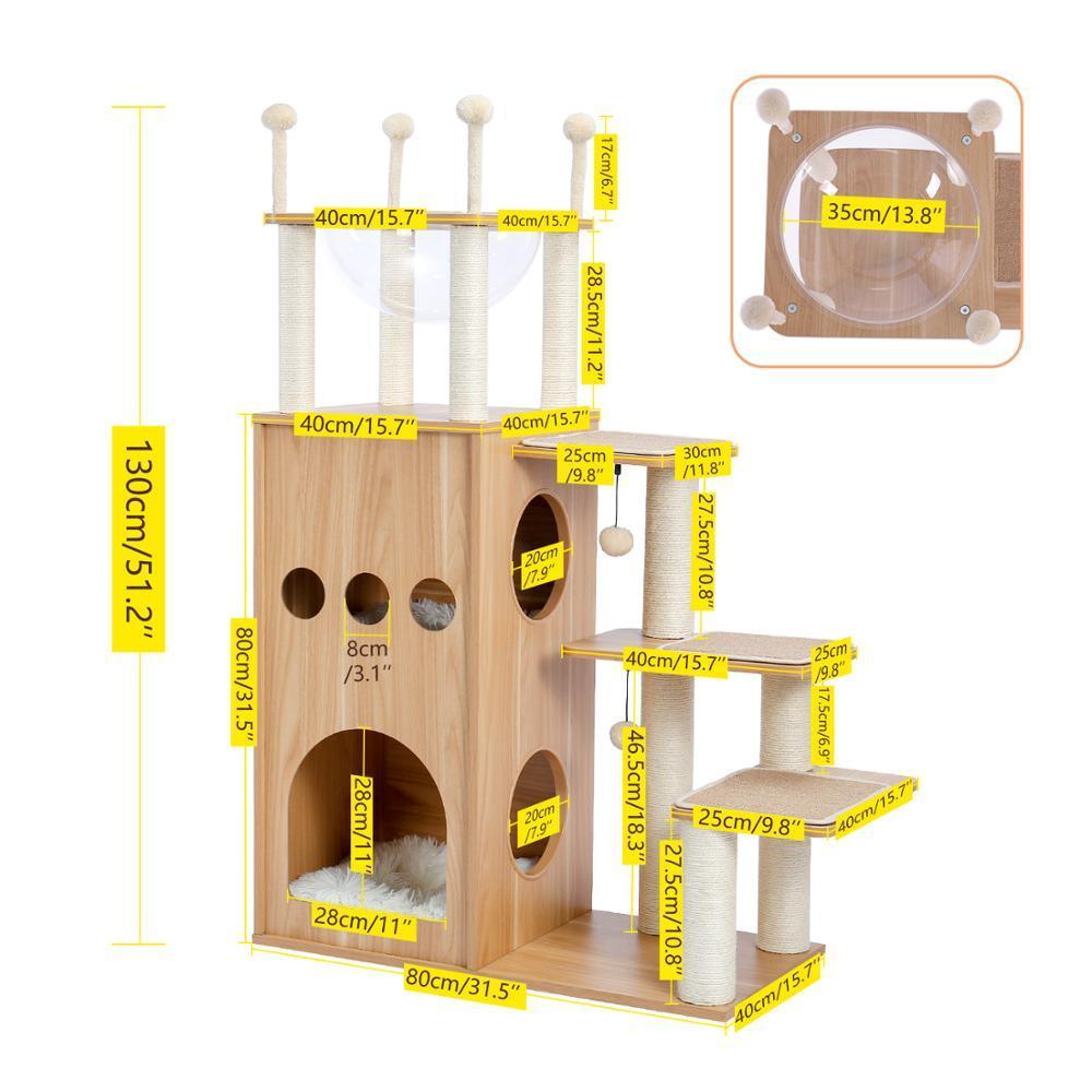 Playhouse Cat Tree With Hammock Cat Furniture KittyNook Cat Company