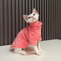 Thumbnail for Poncho Sphynx Cat Sweater Cat Apparel KittyNook Cat Company Apricot Sorbet XS