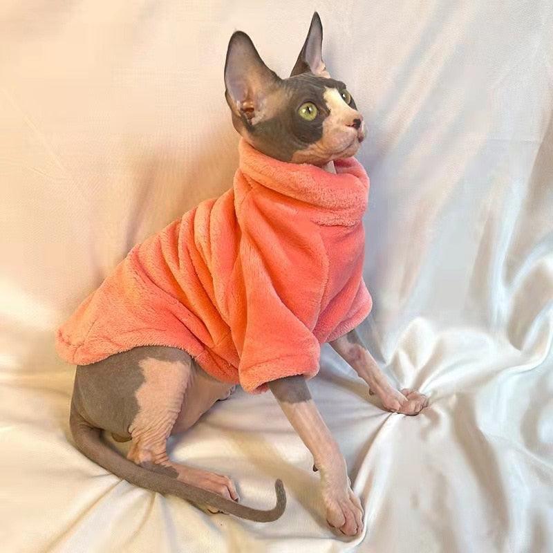 Poncho Sphynx Cat Sweater Cat Apparel KittyNook Cat Company