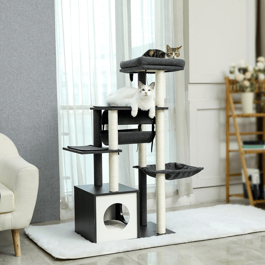 Pounce Palace Indoor Cat Condo Cat Furniture KittyNook Cat Company