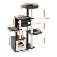 Thumbnail for Pounce Palace Indoor Cat Condo Cat Furniture KittyNook Cat Company Gray