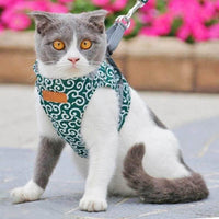 Thumbnail for Premium Japanese Style Escape-Proof Best Cat Harness Cat Collars & Harnesses kittynook Green XS