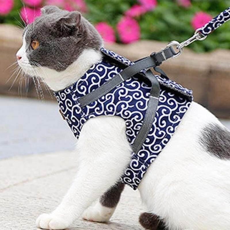Premium Japanese Style Escape-Proof Best Cat Harness Cat Collars & Harnesses kittynook