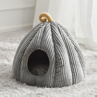 Thumbnail for Pumpkin Palace Cat Cave Bed Cat Beds KittyNook Cat Company Dusky Gray M