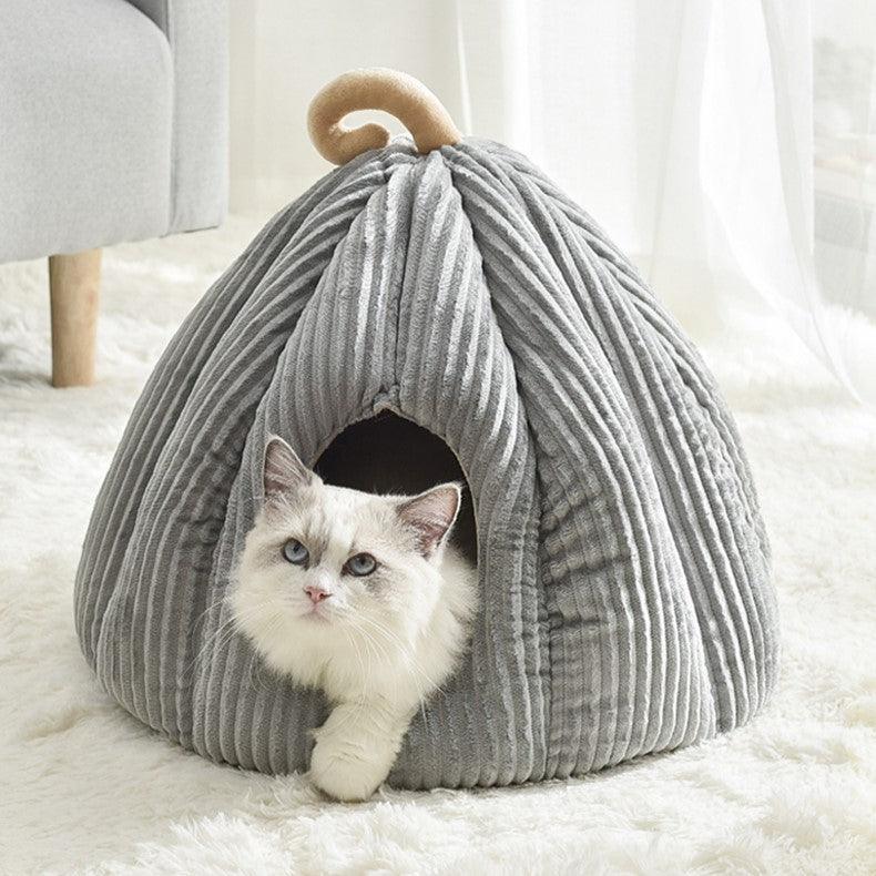 Pumpkin Palace Cat Cave Bed Cat Beds KittyNook Cat Company