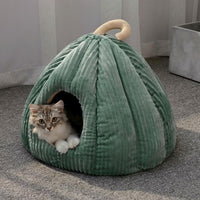 Thumbnail for Pumpkin Palace Cat Cave Bed Cat Beds KittyNook Cat Company