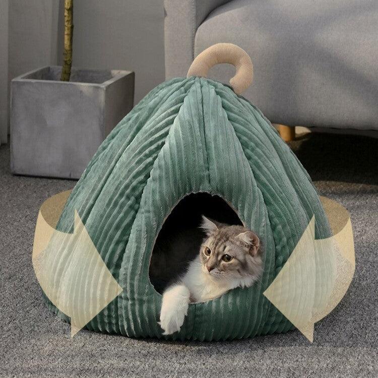 Pumpkin Palace Cat Cave Bed Cat Beds KittyNook Cat Company
