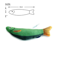 Thumbnail for Purrfect Catch Catnip Fish Cat Toy Cat Toys KittyNook Cat Company Green and Yellow Fish
