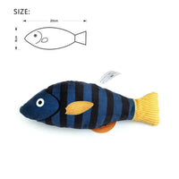 Thumbnail for Purrfect Catch Catnip Fish Cat Toy Cat Toys KittyNook Cat Company Blue and Yellow Flat Fish