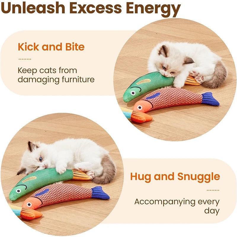 Purrfect Catch Catnip Fish Cat Toy Cat Toys KittyNook Cat Company