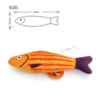 Thumbnail for Purrfect Catch Catnip Fish Cat Toy Cat Toys KittyNook Cat Company Orange and Purple Fish