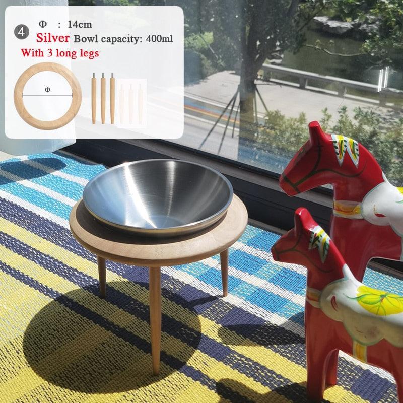 Purrfect Heights Stainless Steel Elevated Cat Bowl Pet Bowls, Feeders & Waterers KittyNook Cat Company