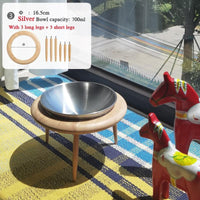 Thumbnail for Purrfect Heights Stainless Steel Elevated Cat Bowl Pet Bowls, Feeders & Waterers KittyNook Cat Company Large - Stainless Steel