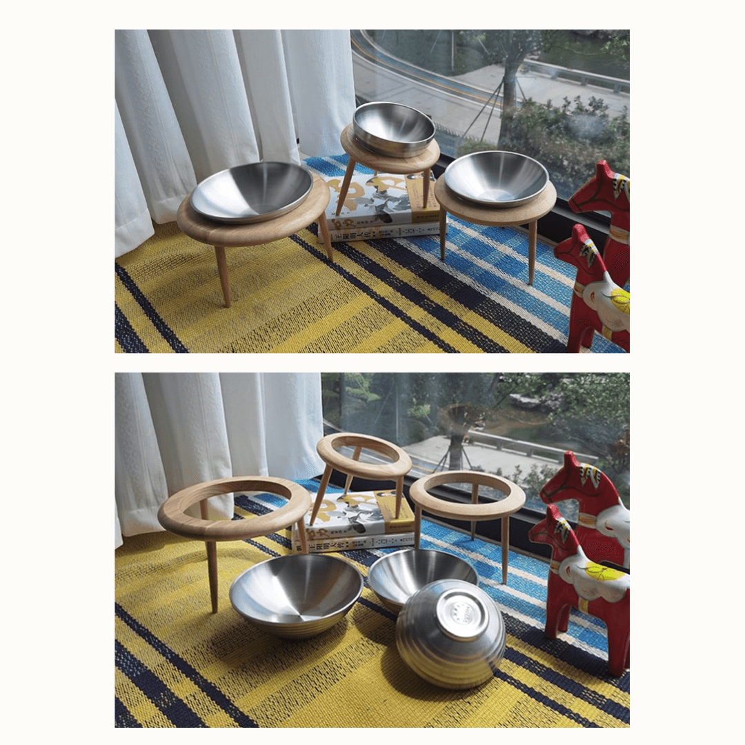 Purrfect Heights Stainless Steel Elevated Cat Bowl Pet Bowls, Feeders & Waterers KittyNook Cat Company