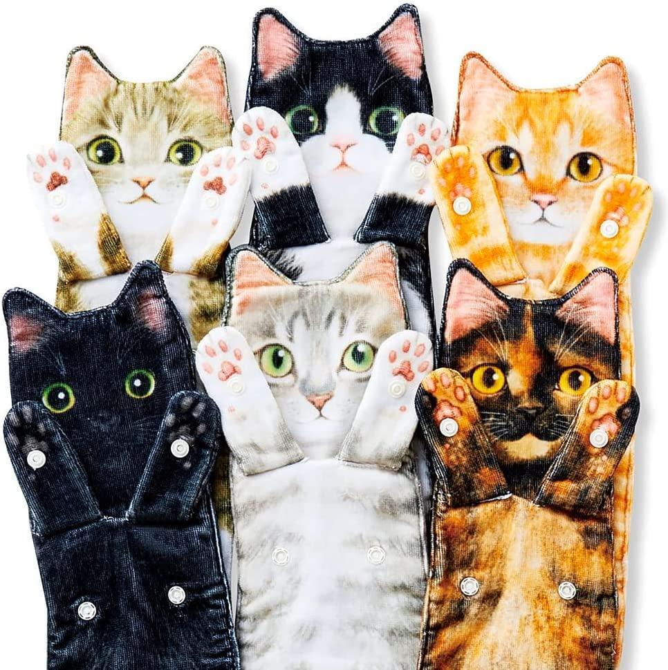 Ragtastic Cat Hand Towels Kitchen Towels KittyNook Cat Company