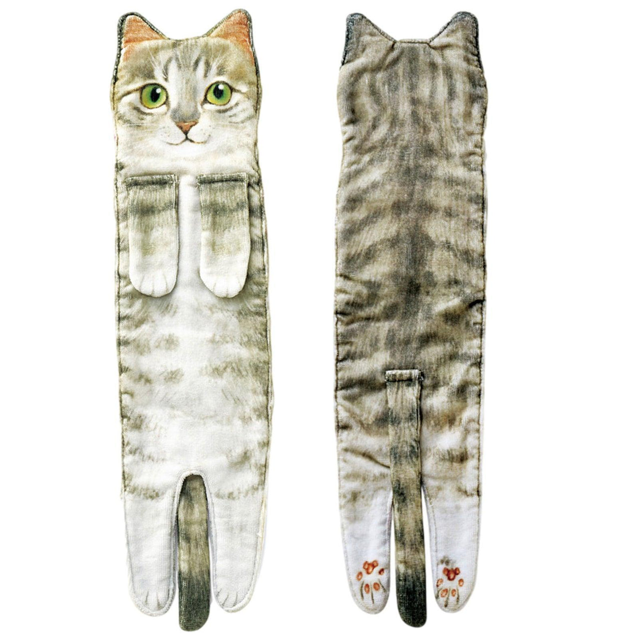 Ragtastic Cat Hand Towels Kitchen Towels KittyNook Cat Company Gray Cat