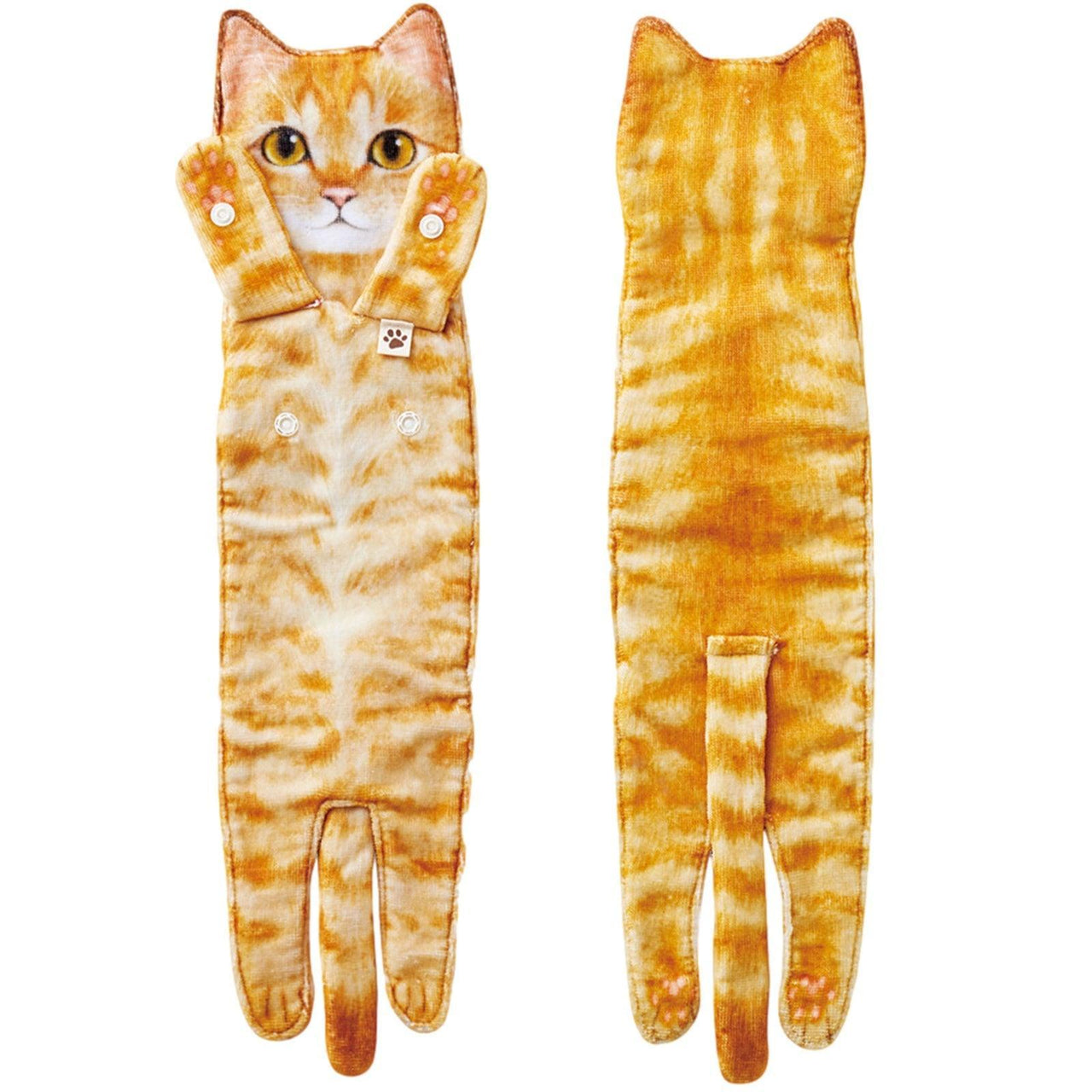Ragtastic Cat Hand Towels Kitchen Towels KittyNook Cat Company Orange Cat