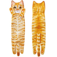 Thumbnail for Ragtastic Cat Hand Towels Kitchen Towels KittyNook Cat Company Orange Cat
