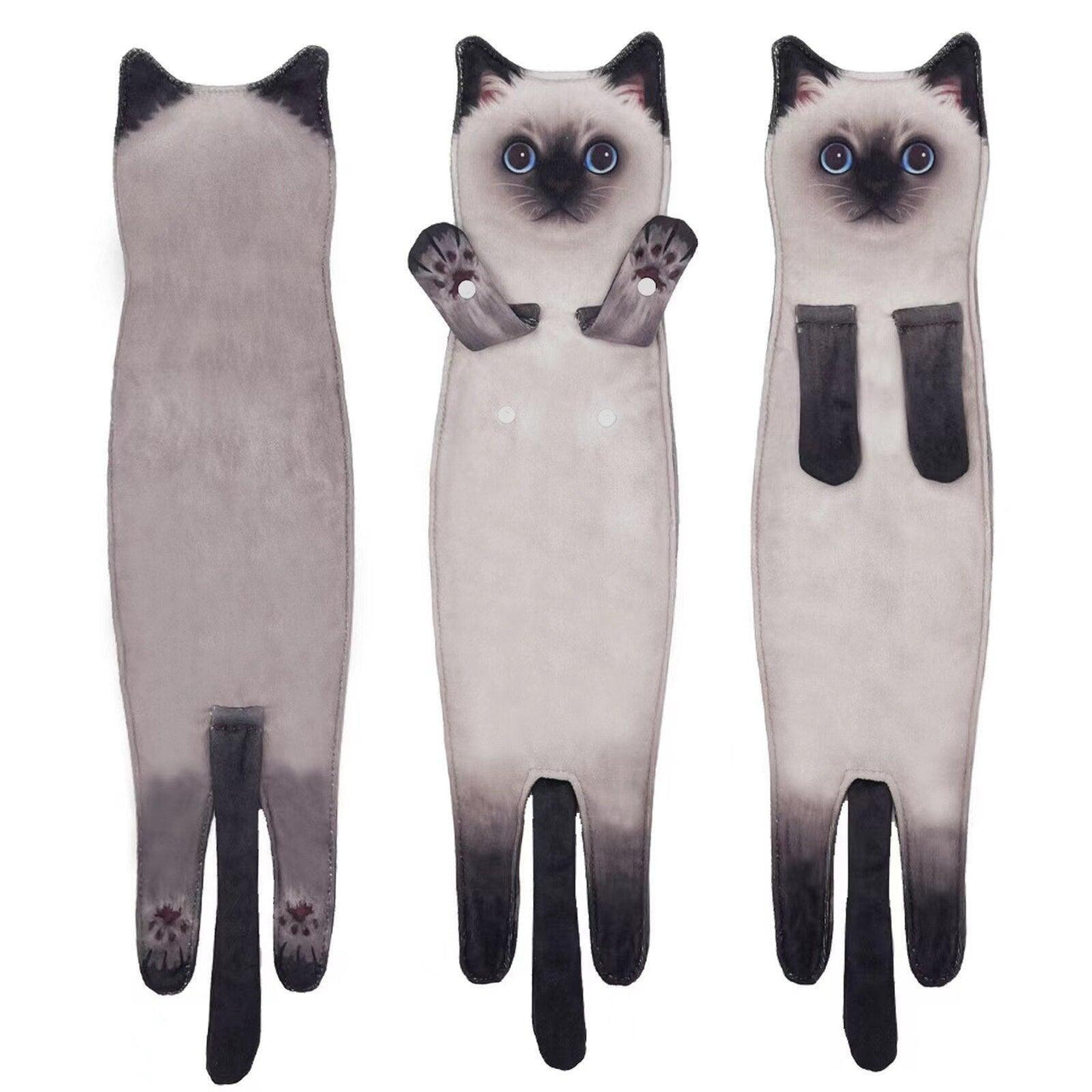 Ragtastic Cat Hand Towels Kitchen Towels KittyNook Cat Company Siamese Cat