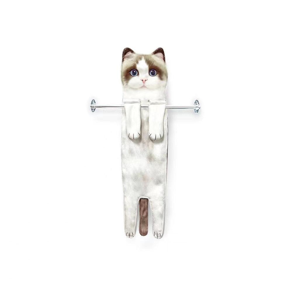 Ragtastic Cat Hand Towels Kitchen Towels KittyNook Cat Company Ragdoll Cat