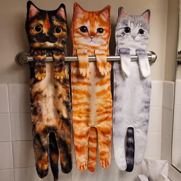 Ragtastic Cat Hand Towels Kitchen Towels KittyNook Cat Company