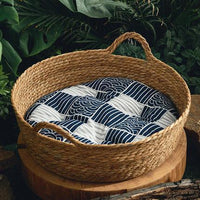 Thumbnail for Rattan Cat Bed Cat Beds KittyNook Cat Company Rattan Cat Bed With Mat S