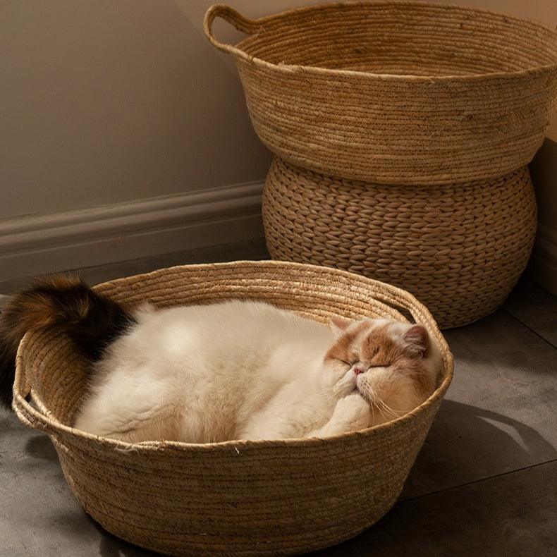 Rattan Cat Bed Cat Beds KittyNook Cat Company