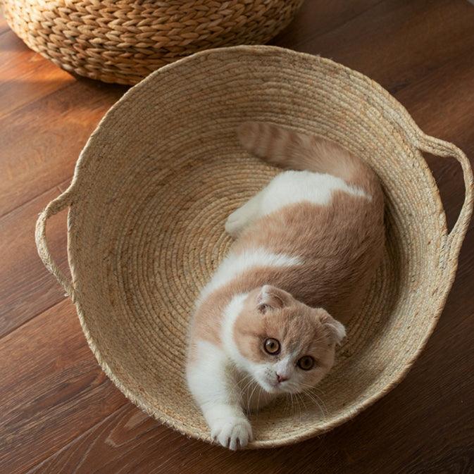 Rattan Cat Bed Cat Beds KittyNook Cat Company