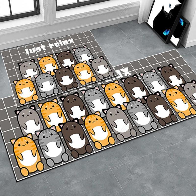 Rug Catz Cat Doormat Bath Mats & Rugs KittyNook Cat Company 40cm x 60cm Style C