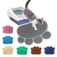 Thumbnail for Scatter Trap Paw Shaped Cat Litter Mat Cat Litter Box Mats KittyNook