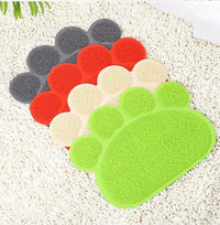 Thumbnail for Scatter Trap Paw Shaped Cat Litter Mat Cat Litter Box Mats KittyNook