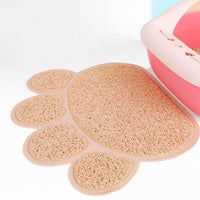 Thumbnail for Scatter Trap Paw Shaped Cat Litter Mat Cat Litter Box Mats KittyNook