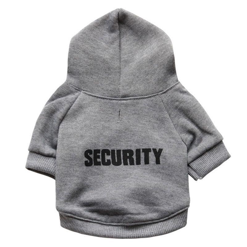 Security Cat Costume Cat Apparel KittyNook Cat Company Gray XS
