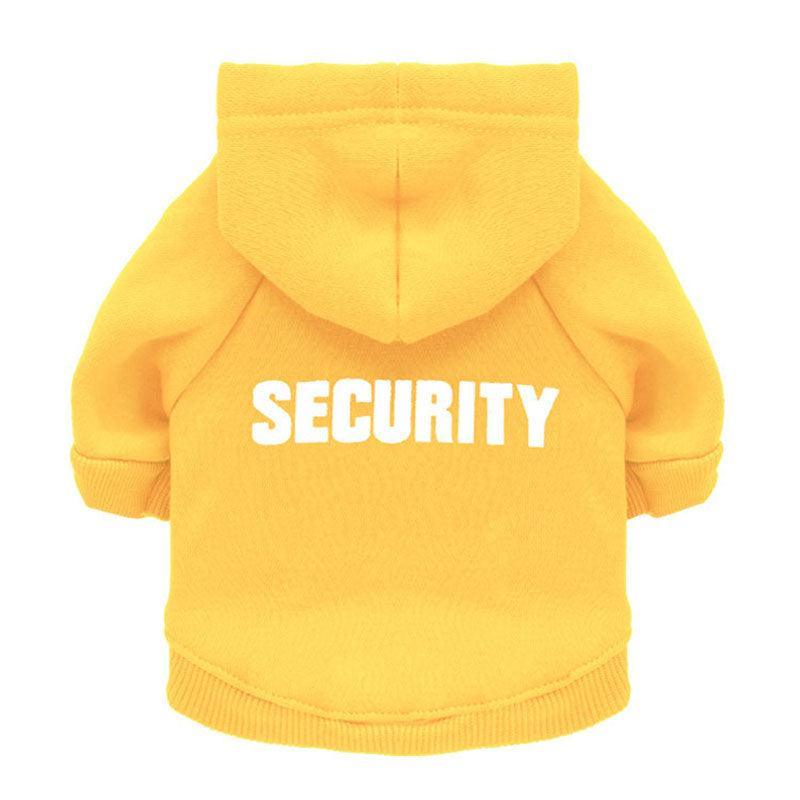 Security Cat Costume Cat Apparel KittyNook Cat Company Yellow XS