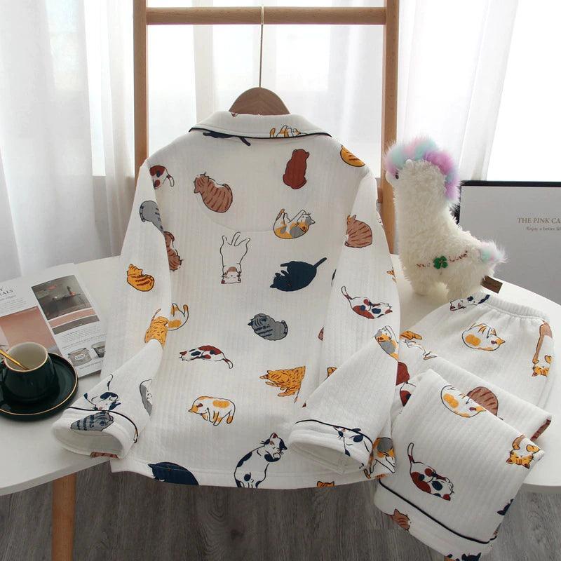 Sleepy Cats Cat Pajamas Pajamas KittyNook Cat Company